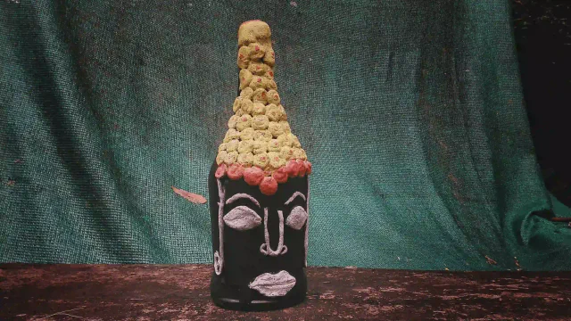 Budha   A bottle art
